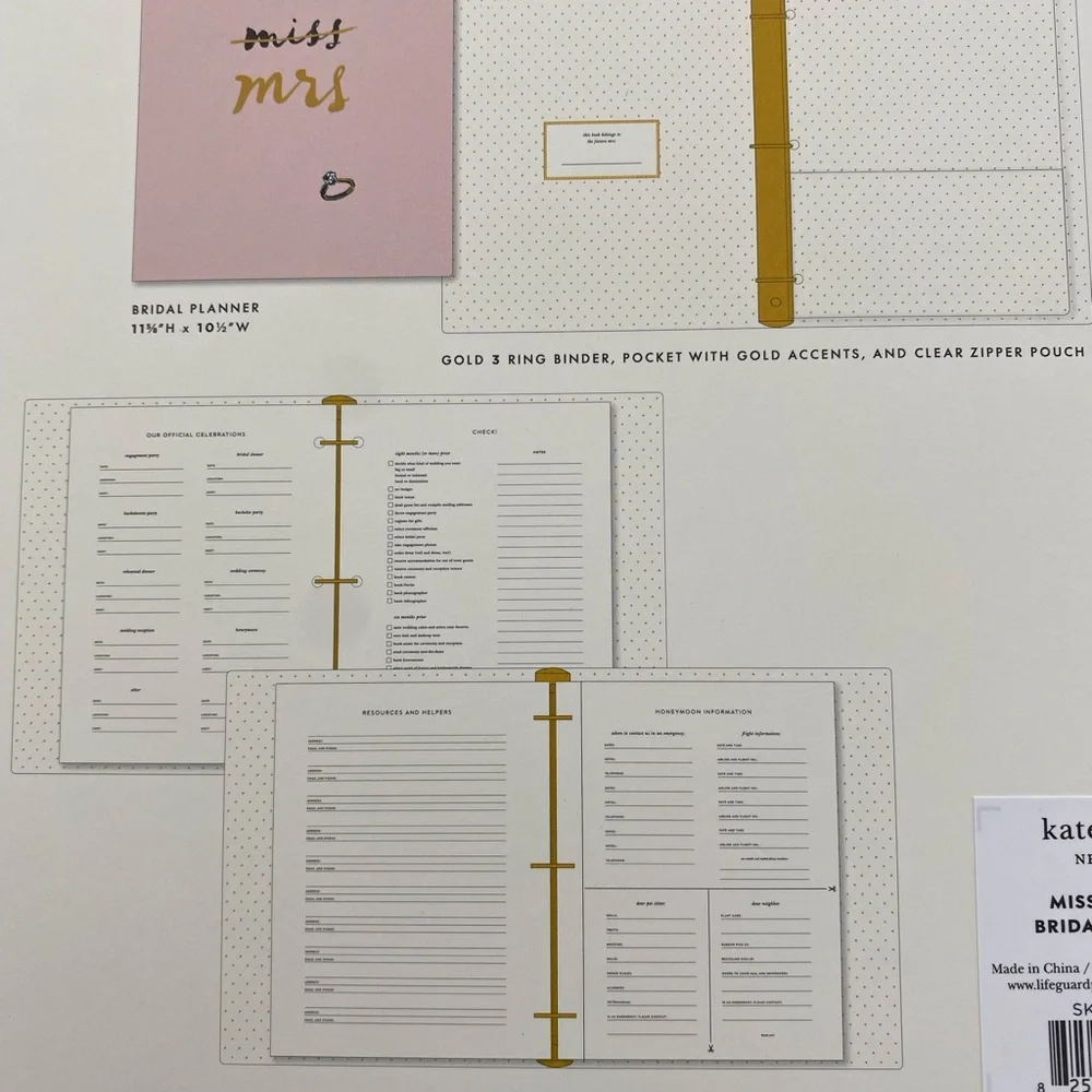 KATE SPADE Bridal Planner Miss to Mrs
